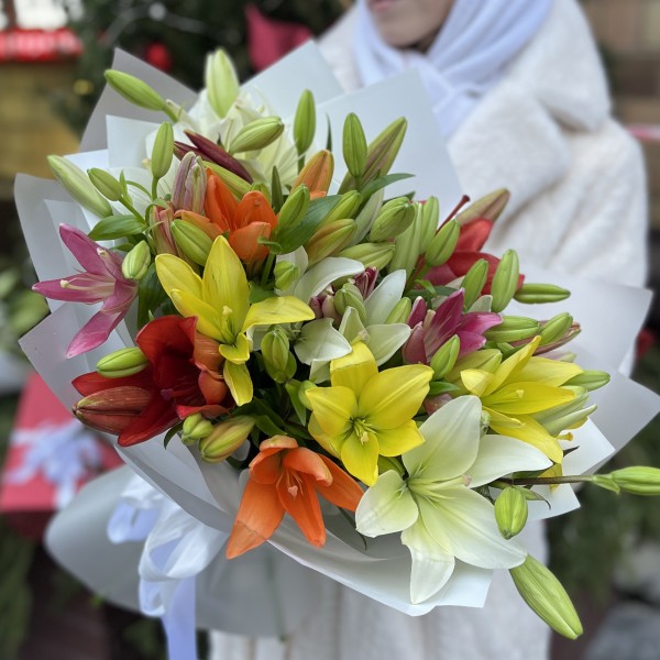 Микс из 15 Азиатских лилий
