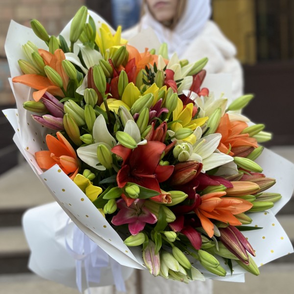 Микс из 25 Азиатских лилий