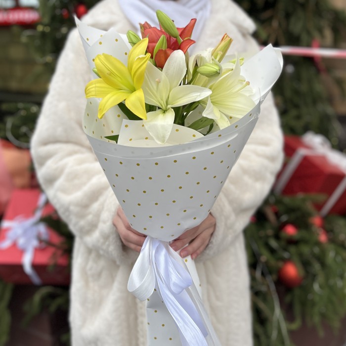 Микс из 3 Азиатских Лилий