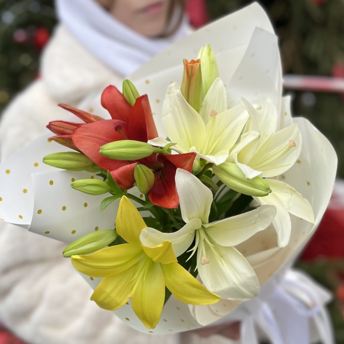 Микс из 3 Азиатских Лилий