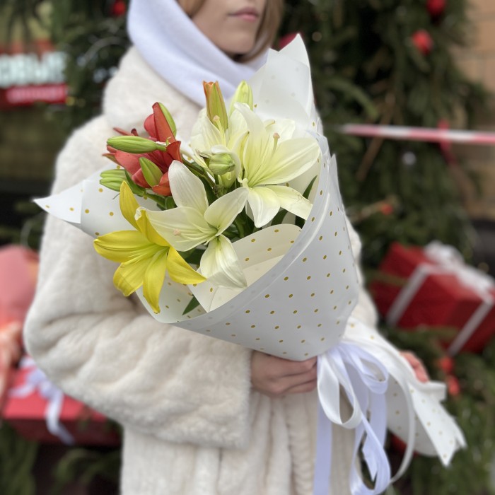 Микс из 3 Азиатских Лилий