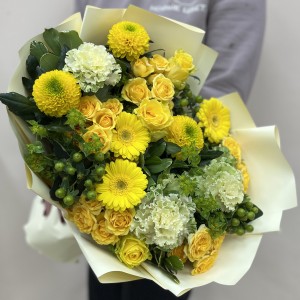 Букет дня с розами Летний день