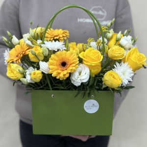 Букет дня в коробке гармония красок