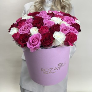 Букет дня в коробке Весеннее Небо