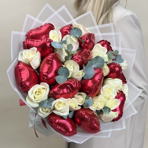 Букет дня с розами Летняя магия