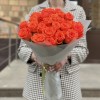 25 оранжевых роз Вау 60 см