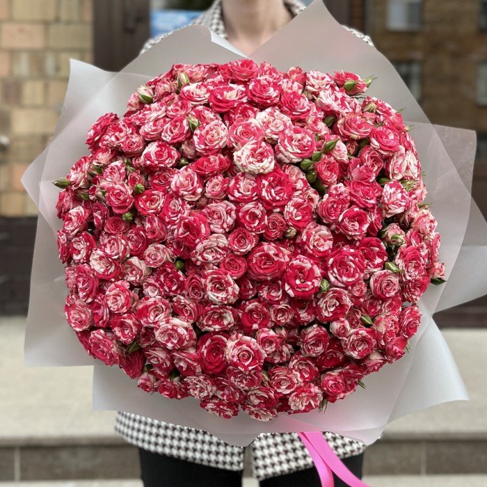 51 кустовая Роза Файрворкс 40 см