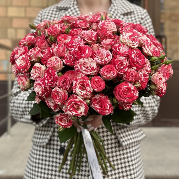 Кустовая Роза Файрворкс 40 см