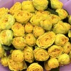15 желтых кустовых пионовидных роз Голден Трансеттум 40 см