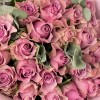 25 сиреневых роз на Серебряную свадьбу
