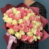 51 белая и розовая Роза