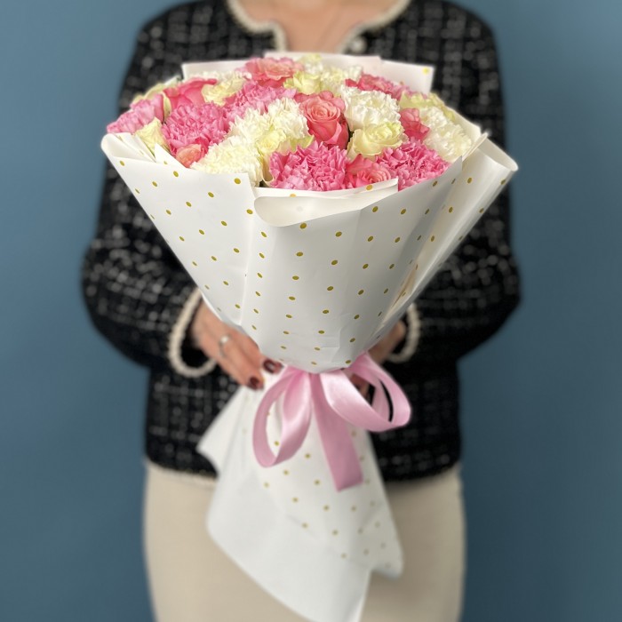 Нежный букет на Жемчужную свадьбу