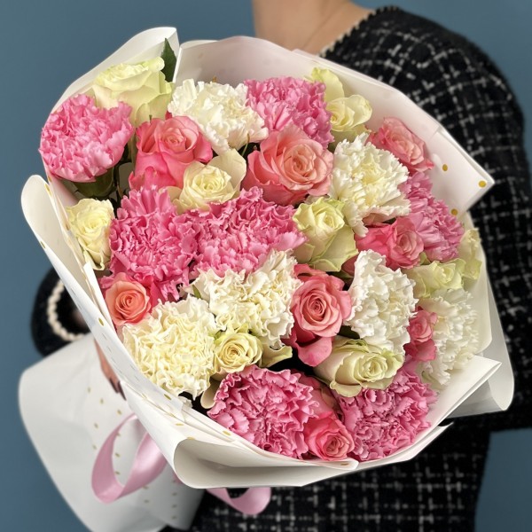 Нежный букет на Жемчужную свадьбу