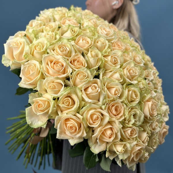 101 Роза пич Аваланш 60 см