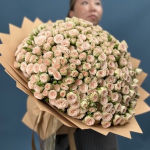 101 кустовая кремовая роза Рослин 50 см