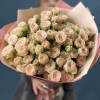 15 кустовых кремовых роз Рослин 40 см