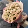 15 кустовых кремовых роз Рослин 40 см