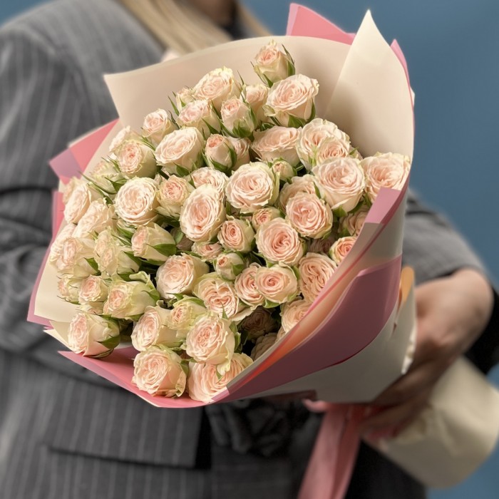 15 кустовых роз Рослин 50 см