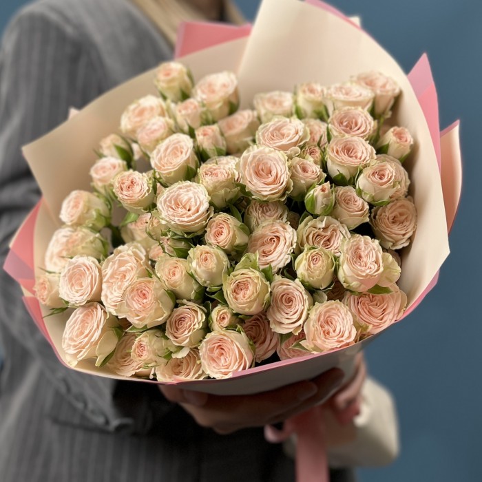 15 кустовых роз Рослин 50 см