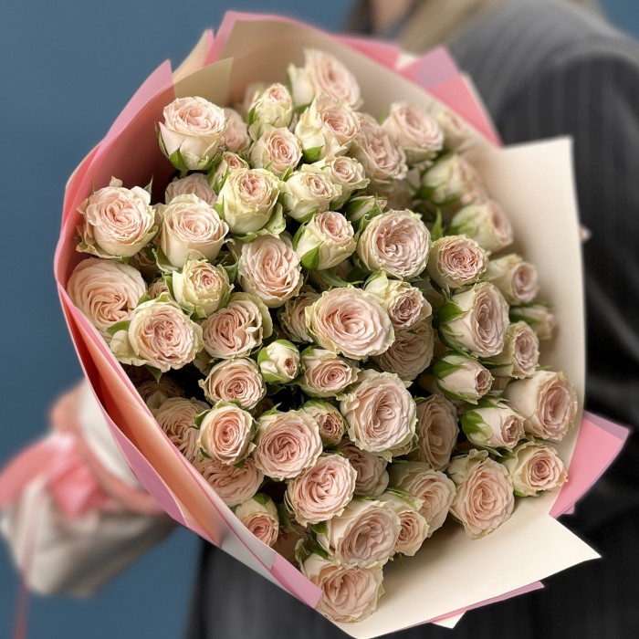 15 кустовых роз Рослин 50 см