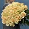 45 персиковых роз Пич Аваланш 60 см