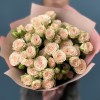 9 кустовых кремовых роз Рослин 40 см