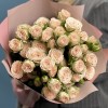 9 кустовых кремовых роз Рослин 40 см