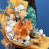 Букет маме на день рождения с лилиями