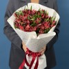 15 красных альстромерий
