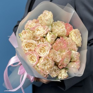 5 пионовидных роз Чарминг Флоу 40 см