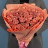 15 кустовых кирпично-белых роз Медия 40 см