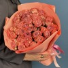 15 кустовых кирпично-белых роз Медия 40 см