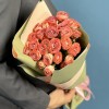 5 кустовых кирпично-белых роз Медия 40 см