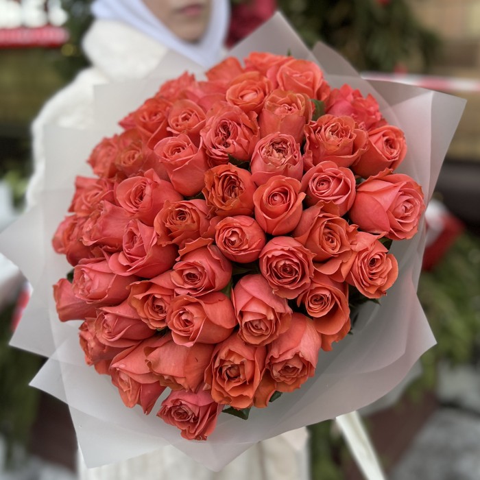 51 Роза Корал Экспрешен 50 см