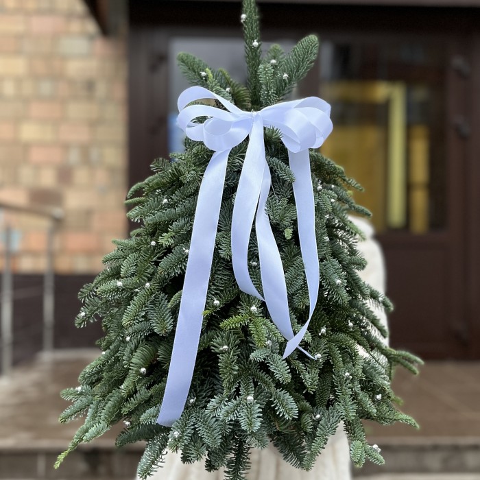 Новогодняя елочка Снегурочка в жемчужном платье