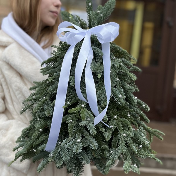 Новогодняя елочка Снегурочка в жемчужном платье