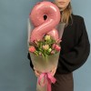 11 пионовидных тюльпанов микс с 8 марта