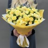 25 желтых кустовых пионовидных роз Йога Трендсеттер 40 см