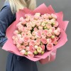 25 кустовых пионовидных роз розовый Свит Жизель 50 см