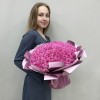 151 розовая роза Аква 40 см