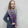 9 пышных лавандовых дельфиниумов
