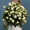 15 кустовых роз Сноу Бабл 60 см