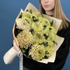 11 сиренево-зеленых хризантем Зембла