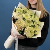 11 сиренево-зеленых хризантем Зембла