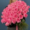 51 розовая роза аква 60 см