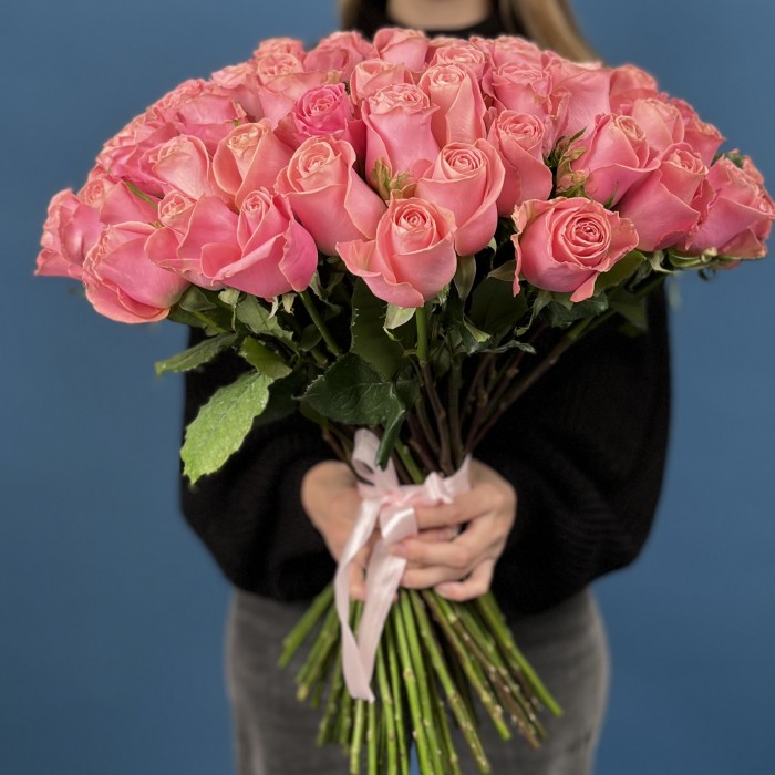 75 лососевых Роз Хермоса 50 см