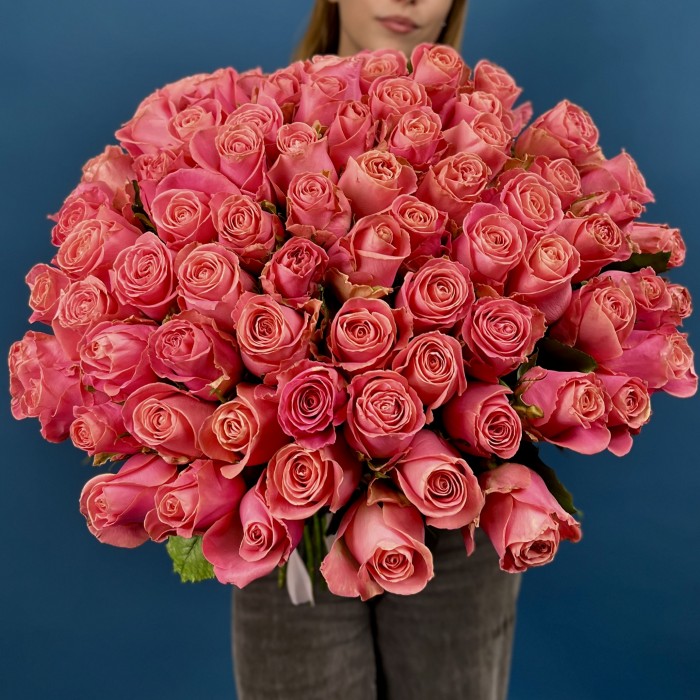 75 лососевых Роз Хермоса 50 см