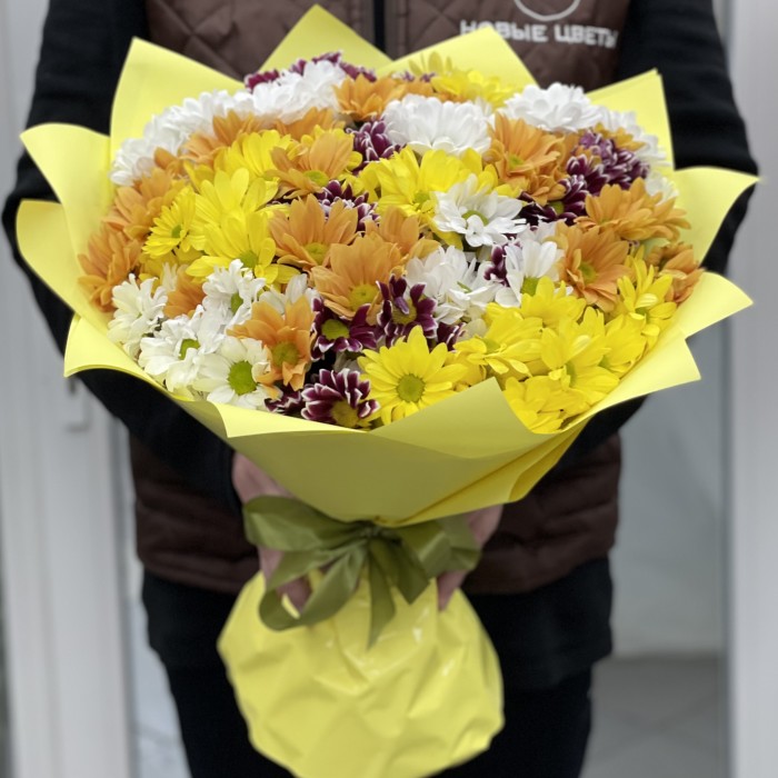 31 яркая хризантема Микс