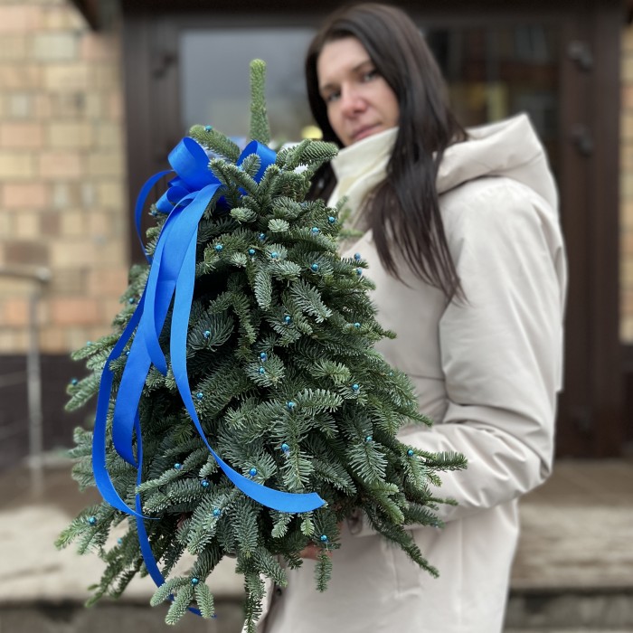 Новогодняя елочка Снегурочка в синем