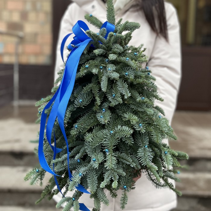 Новогодняя елочка Снегурочка в синем